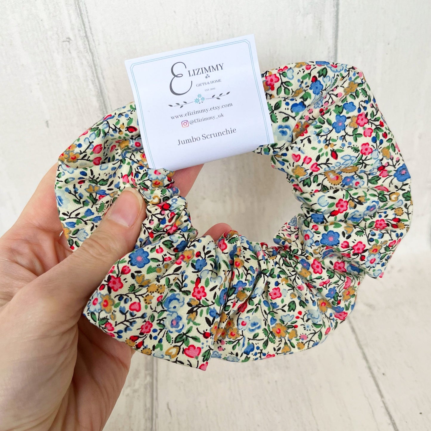 Handmade Ditsy Floral Hair Scrunchies