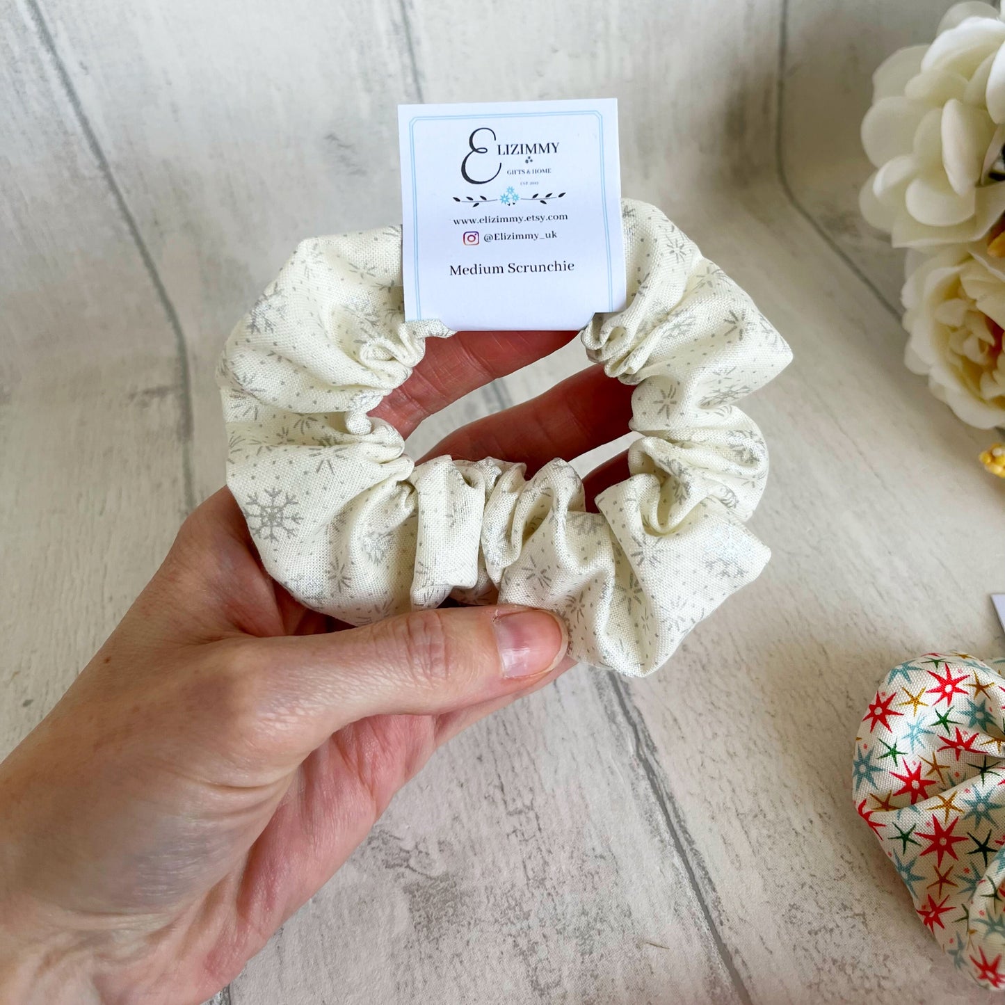 Liberty of London Christmas Festive Scrunchies. Great Stocking Fillers!