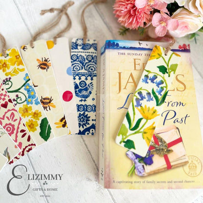 Wooden Bookmarks Decoupaged in Emma Bridgewater Designs. Great Book Lover Bookworm Gift!