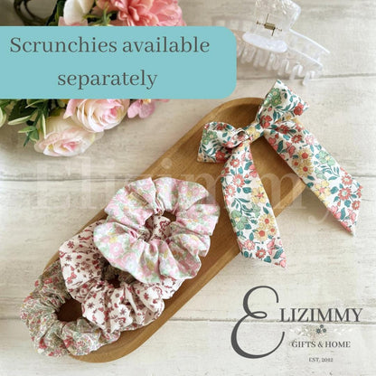 Liberty of London Oversized Fabric Hair Bow with Alligator Clip. Tana Lawn™️ Floral Large Sailor Hair Bow