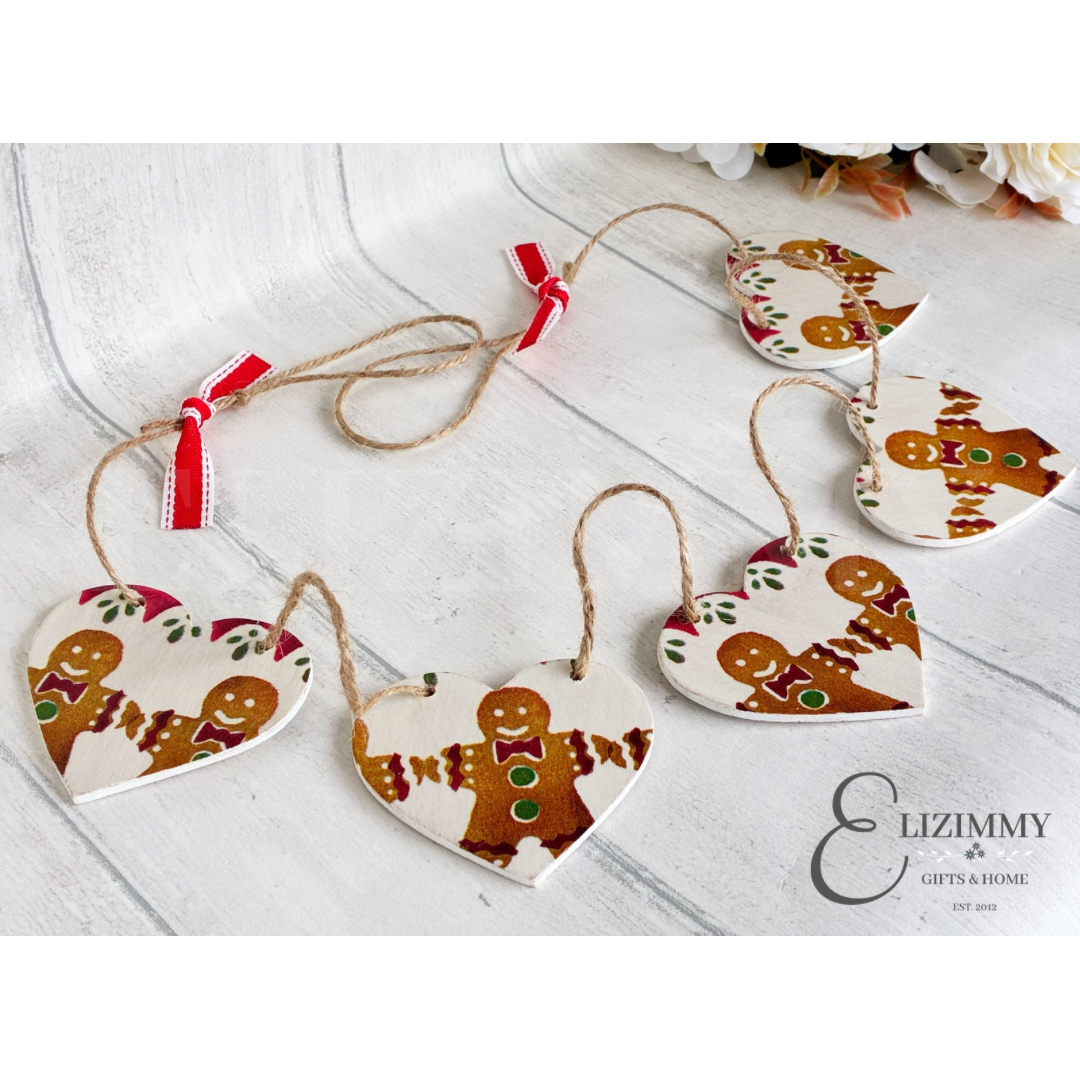 Gingerbread Man Emma Bridgewater Heart Bunting Garland