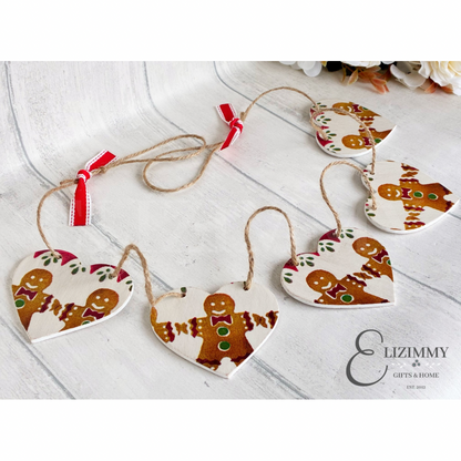 Gingerbread Man Emma Bridgewater Heart Bunting Garland