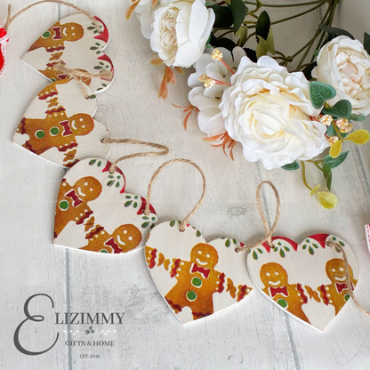Gingerbread Man Emma Bridgewater Heart Bunting Garland