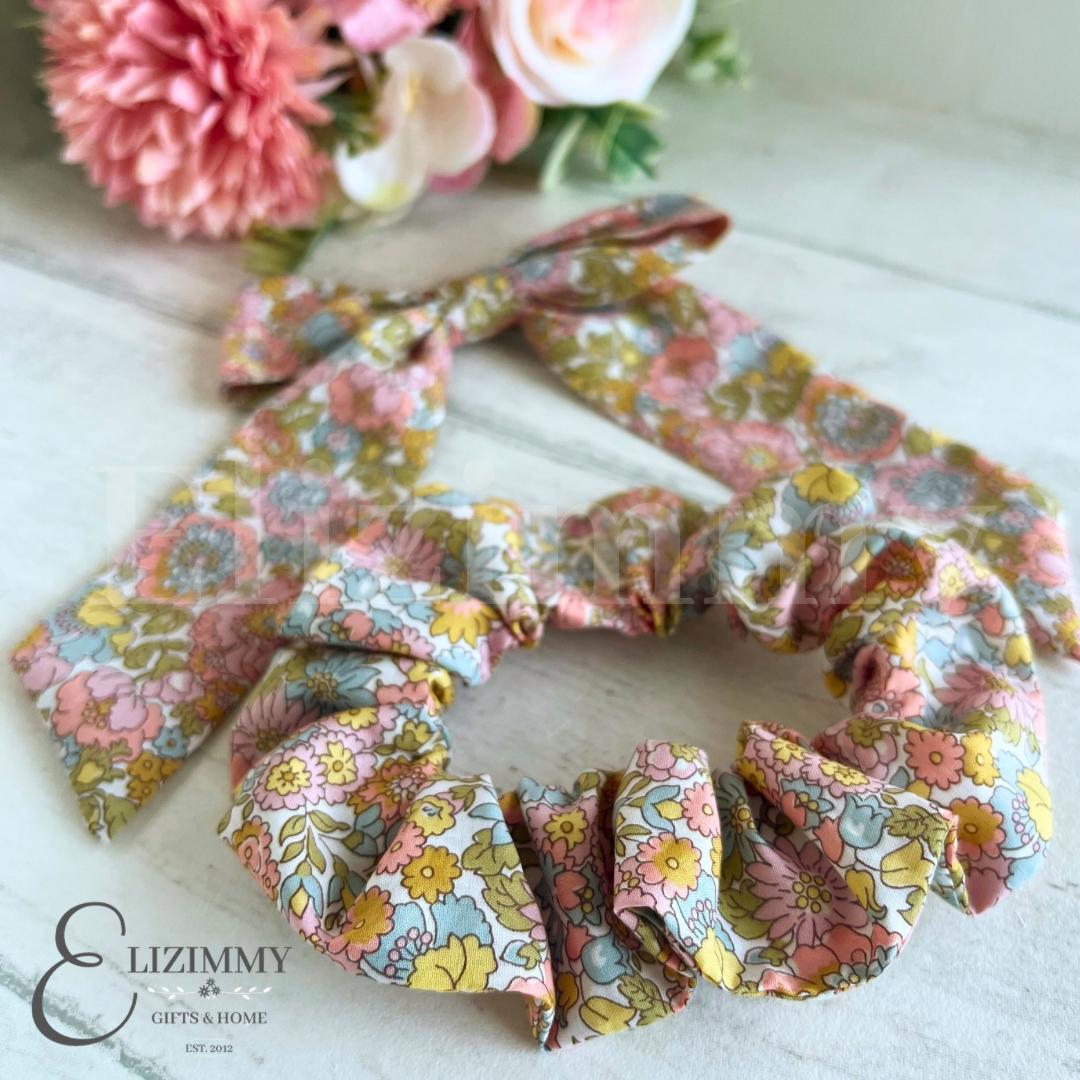 Liberty Hair Bow and Scrunchie Set in Liberty of London Tana Lawn Floral Fabric