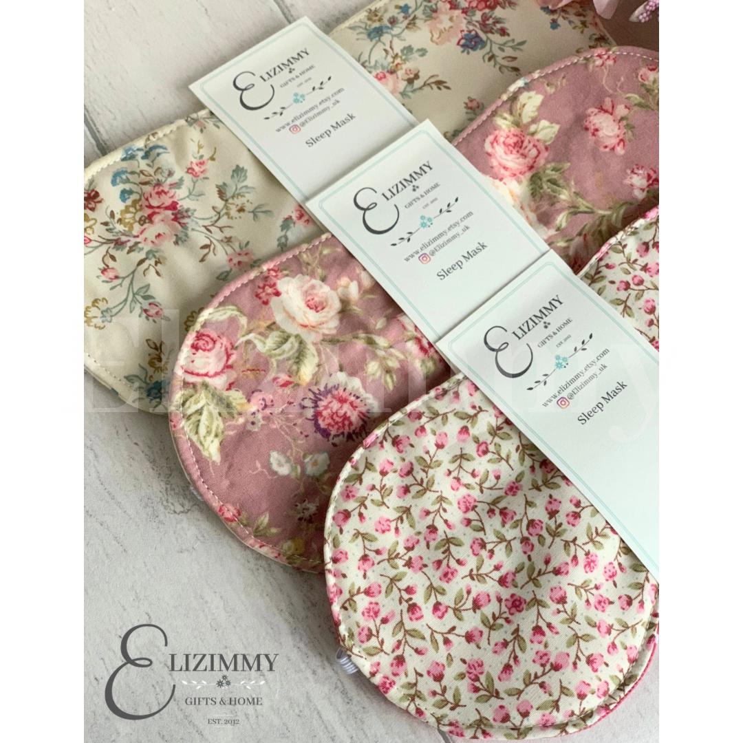 Sleep Mask and Scrunchie Beauty Gift Set in Beautiful Floral Fabrics