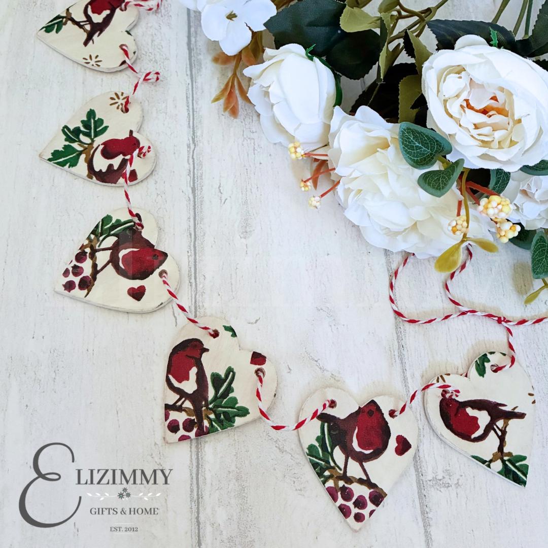 Emma Bridgewater Robins Christmas Mini Bunting