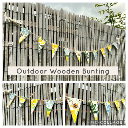 Garden Bunting in Emma Bridgewater Designs. Weather Resistant Outdoor Bunting