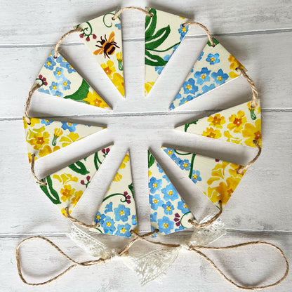 Garden Bunting in Emma Bridgewater Designs. Weather Resistant Outdoor Bunting