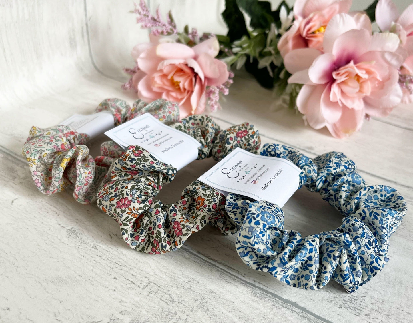 Liberty Tana Lawn Fabric Scrunchie Set in Katie and Millie Design