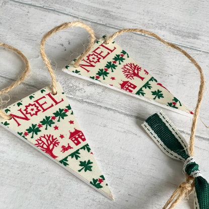 Wooden Christmas Festive Bunting in Emma Bridgewater Designs