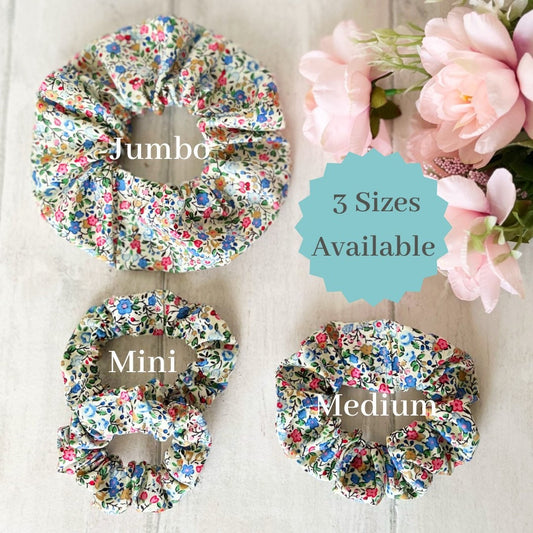 Handmade Ditsy Floral Hair Scrunchies