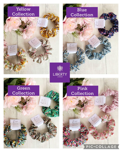 Blue Liberty of London Tana Lawn Scrunchie Sets