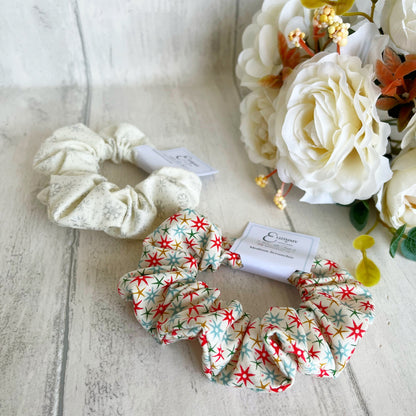 Liberty of London Christmas Festive Scrunchies. Great Stocking Fillers!