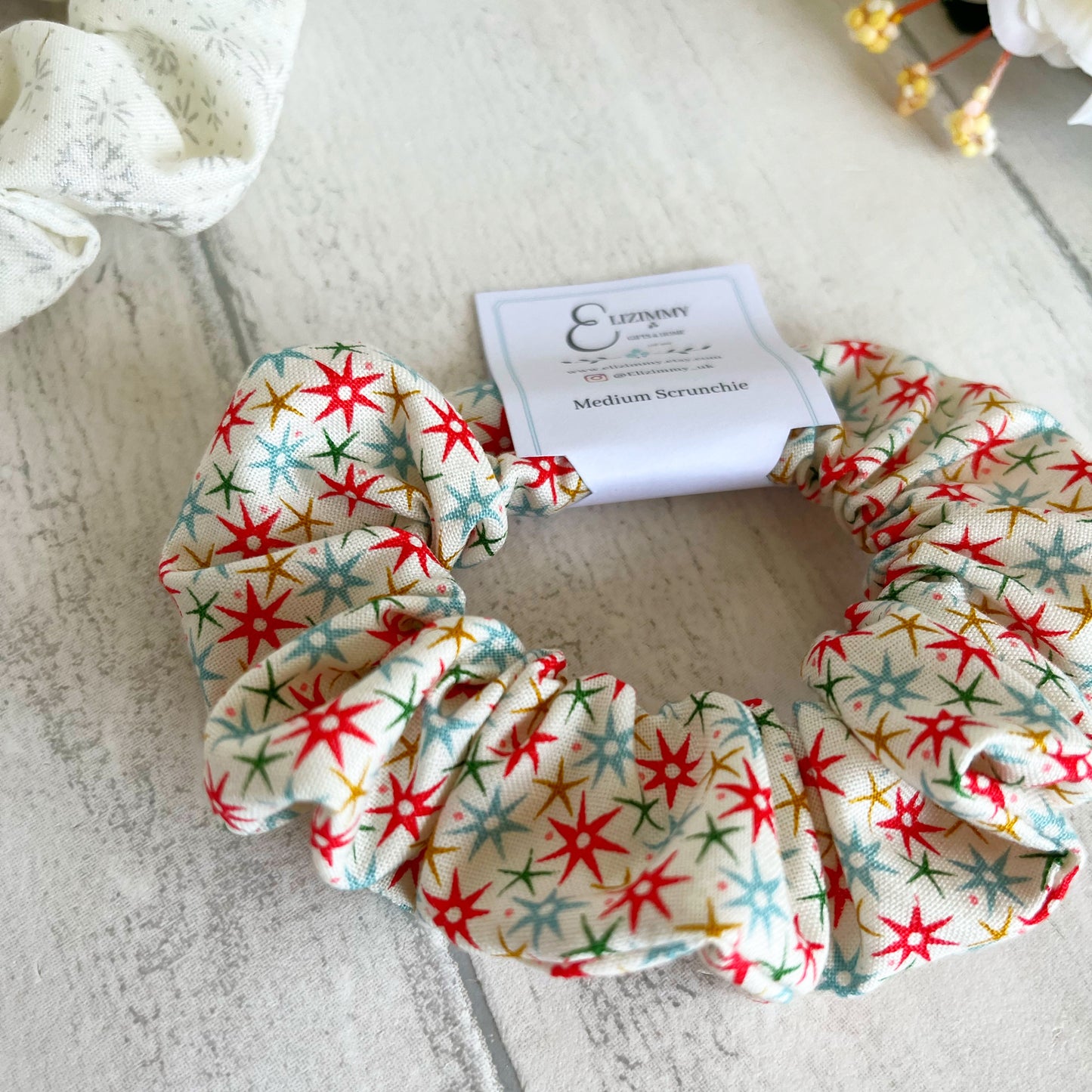 Liberty of London Christmas Festive Scrunchies. Great Stocking Fillers!