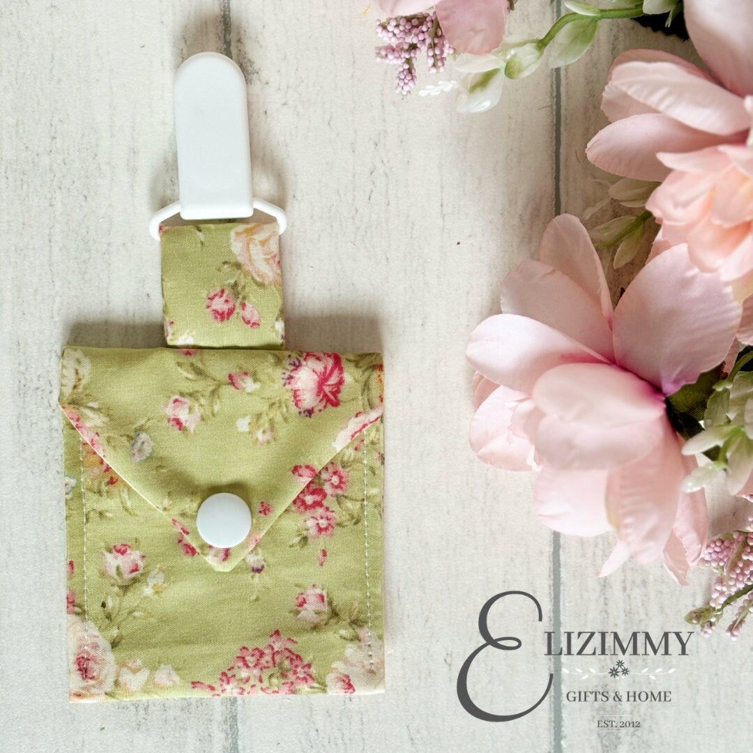 NG Tube Pouch | Feeding Tube Pocket | Tubie Accessories | Dummy Clip on Pouch | Pacifier Pouch | Nasogastric Tube Holder