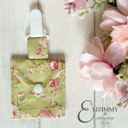 NG Tube Pouch | Feeding Tube Pocket | Tubie Accessories | Dummy Clip on Pouch | Pacifier Pouch | Nasogastric Tube Holder