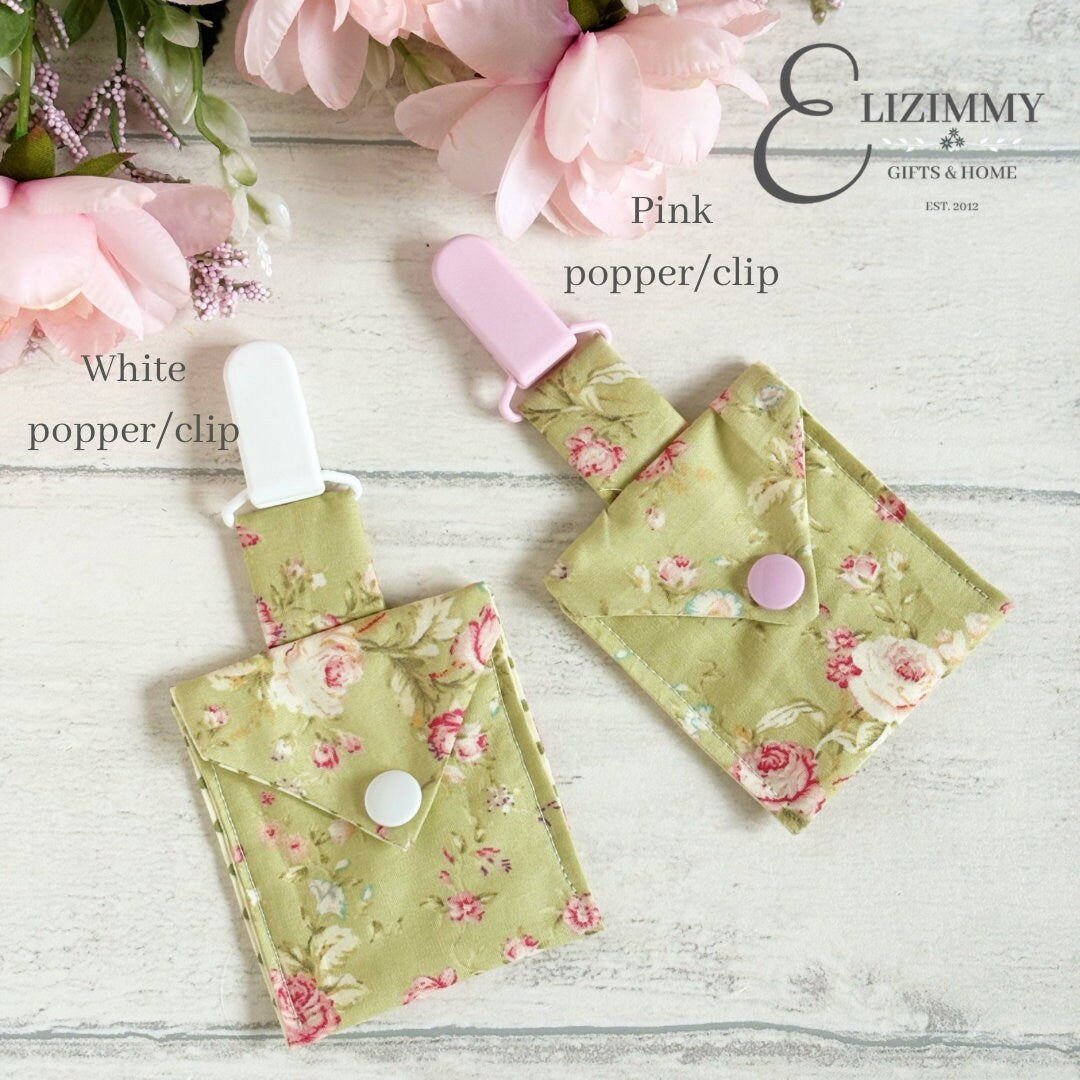 NG Tube Pouch | Feeding Tube Pocket | Tubie Accessories | Dummy Clip on Pouch | Pacifier Pouch | Nasogastric Tube Holder