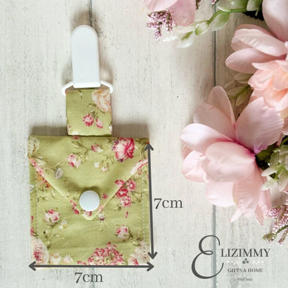 NG Tube Pouch | Feeding Tube Pocket | Tubie Accessories | Dummy Clip on Pouch | Pacifier Pouch | Nasogastric Tube Holder