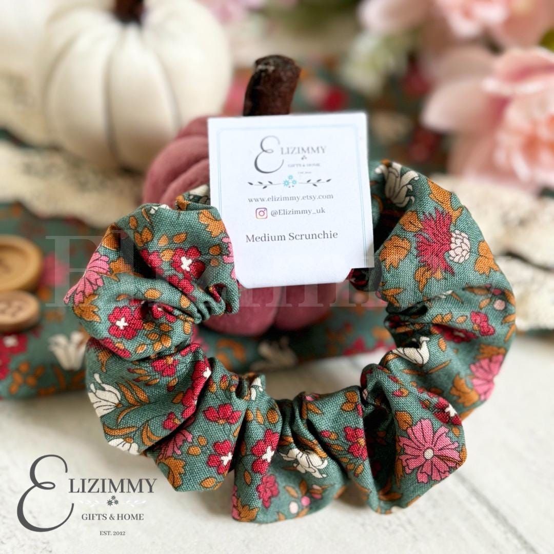 Liberty London Woodland Walk Winter Inspired Floral Hair Scrunchies