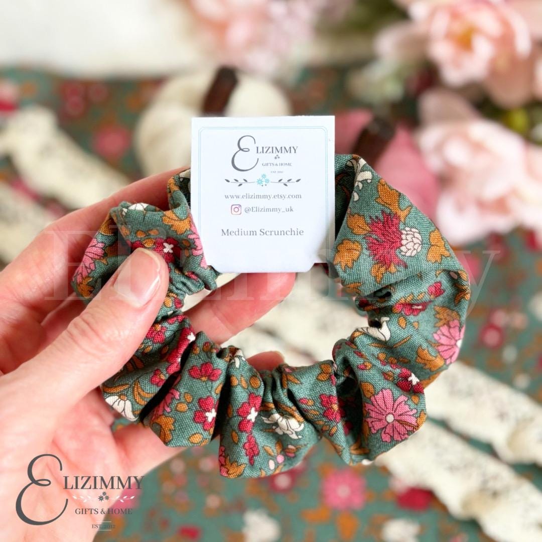 Liberty London Woodland Walk Winter Inspired Floral Hair Scrunchies