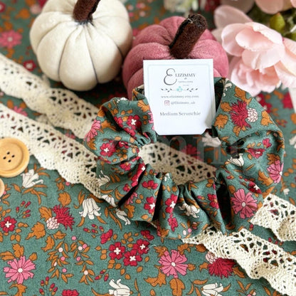 Liberty London Woodland Walk Winter Inspired Floral Hair Scrunchies