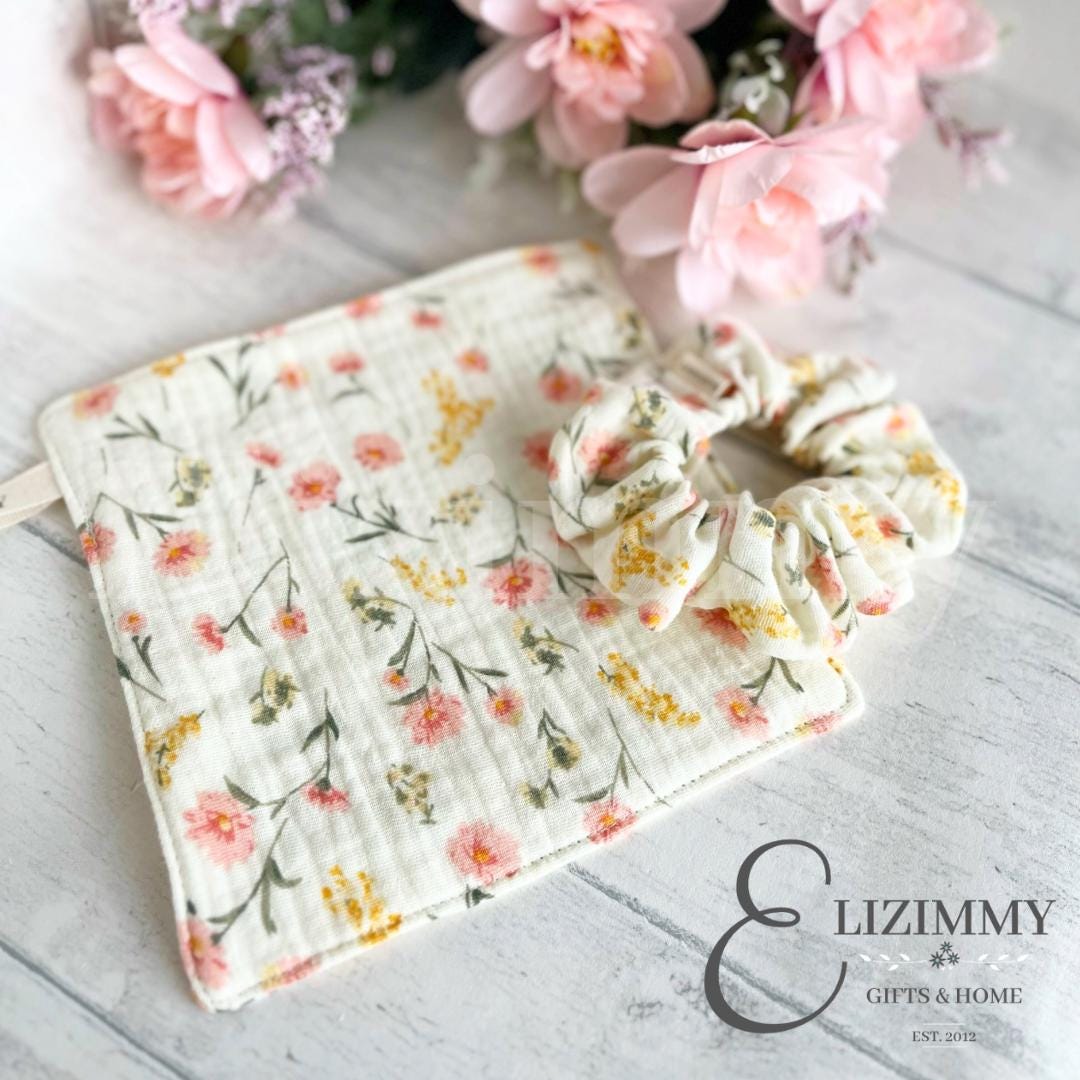 Reusable 100% Cotton Floral Muslin Cloth Face Cloth Make-up Remover Wipes