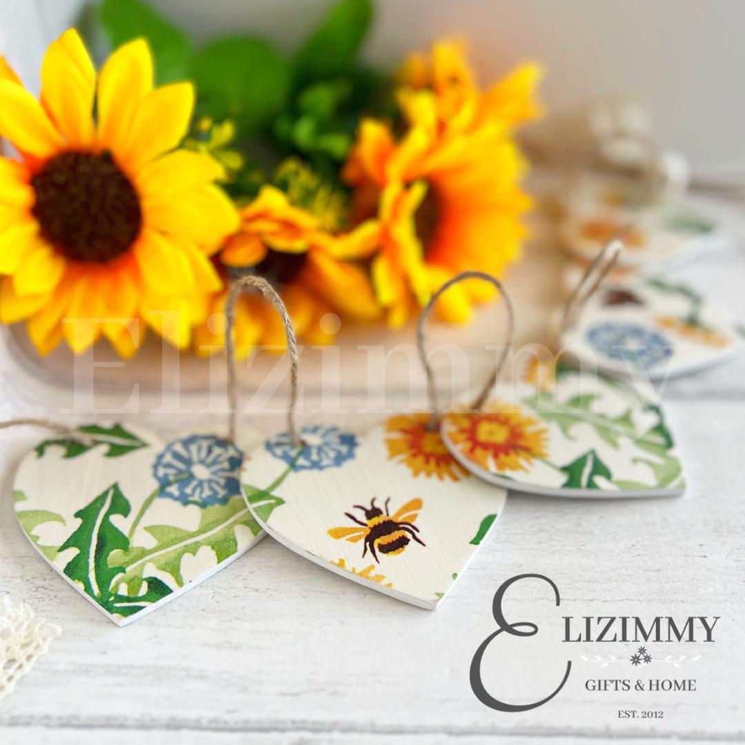 Dandelions Emma Bridgewater Decoupaged Heart Bunting