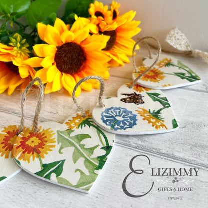 Dandelions Emma Bridgewater Decoupaged Heart Bunting