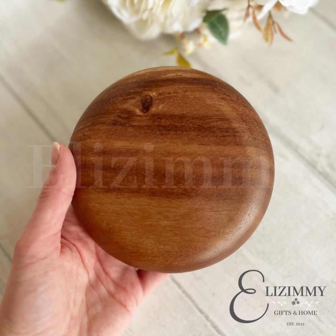 Liberty Print Wooden Trinket Jewellery Dish Decoupaged in Liberty London William Morris Design. Wood Dish Home Decor